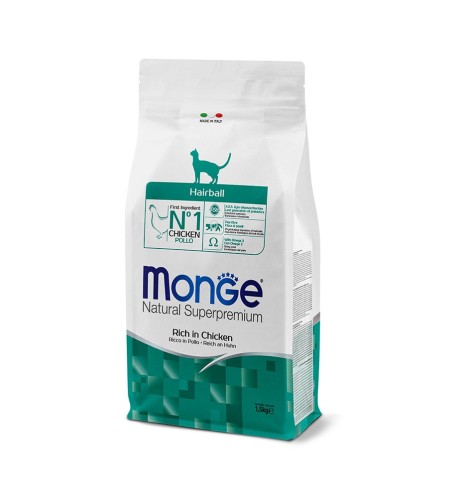 Monge Natural Superpremium Hairball Ricco in Pollo
