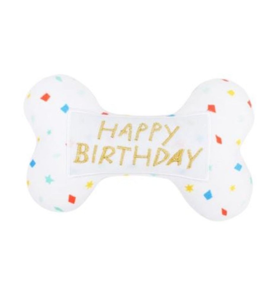 Peluche osso Happy Birthday – Idea regalo per cani