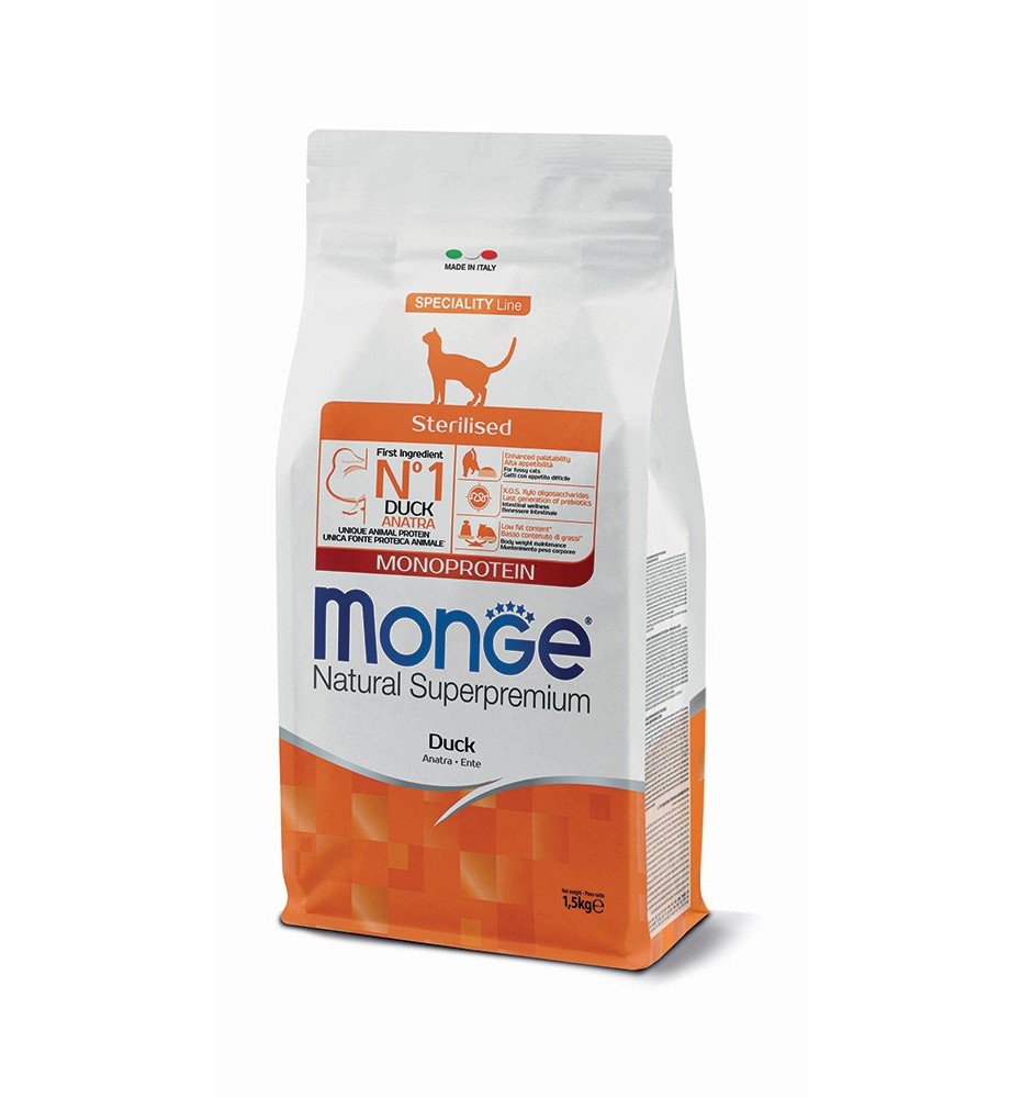 Monge Natural Superpremium Sterilised Monoprotein – Anatra