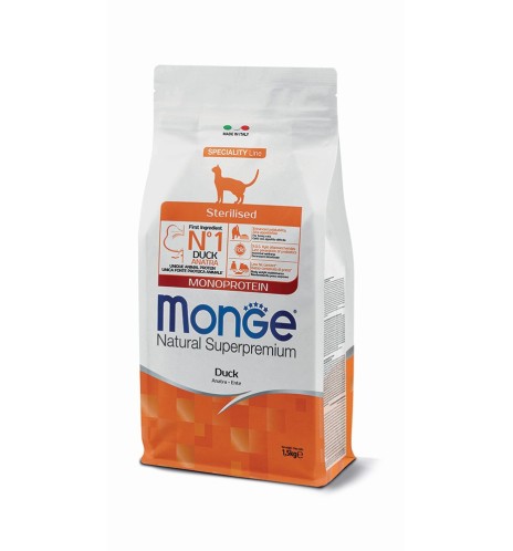 Monge Natural Superpremium Sterilised Monoprotein – Anatra