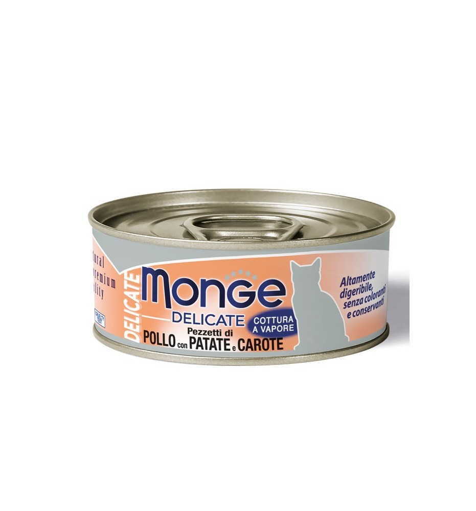 Monge Delicate Pezzetti di Pollo con Patate e Carote – Adult