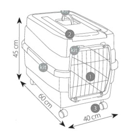 Trasportino Kim 60 IMAC – Con ruote e maniglia