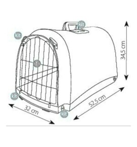 IMAC Linus – Trasportino per gatti e cani piccoli