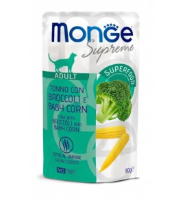 Monge Supreme Tonno con Broccoli e Baby Corn – Adult