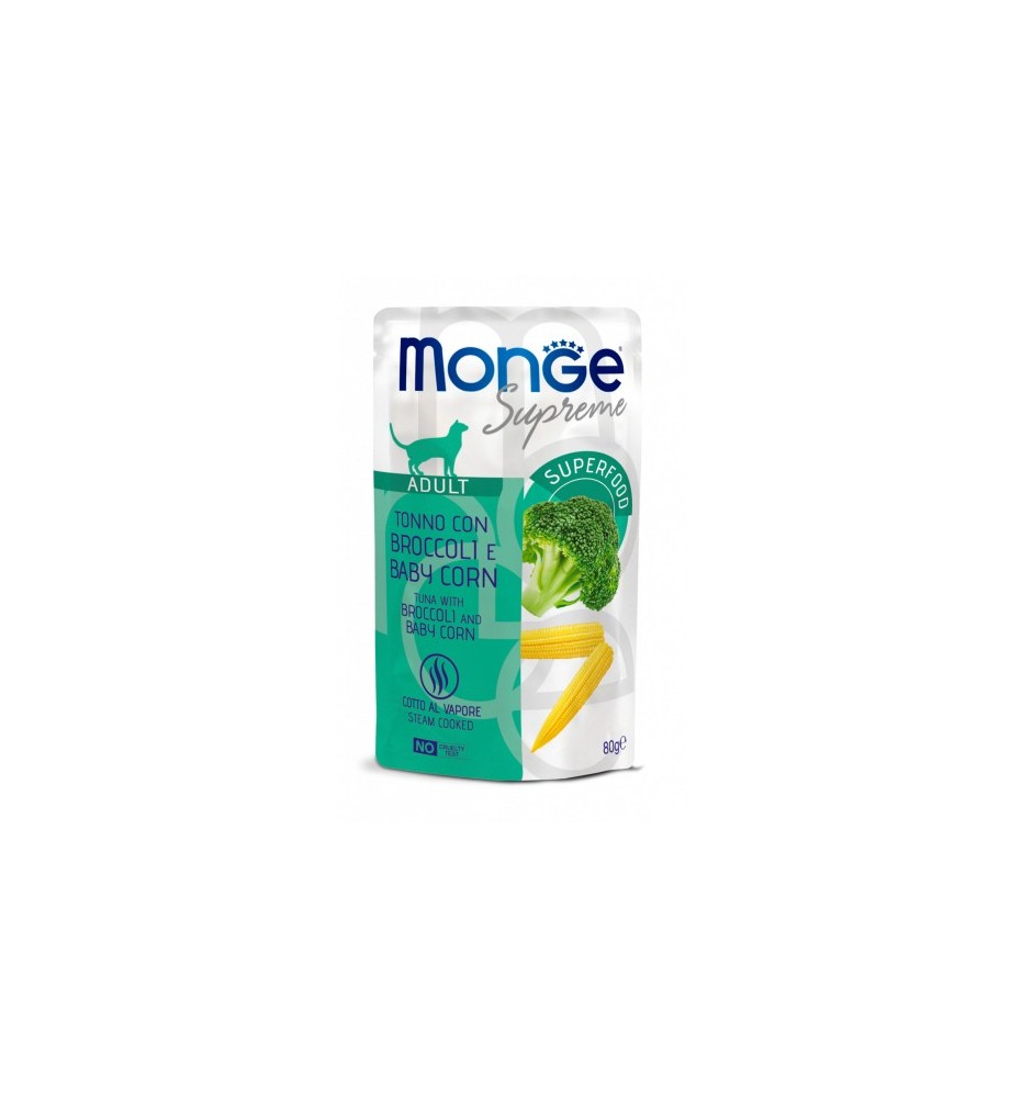 Monge Supreme Tonno con Broccoli e Baby Corn – Adult