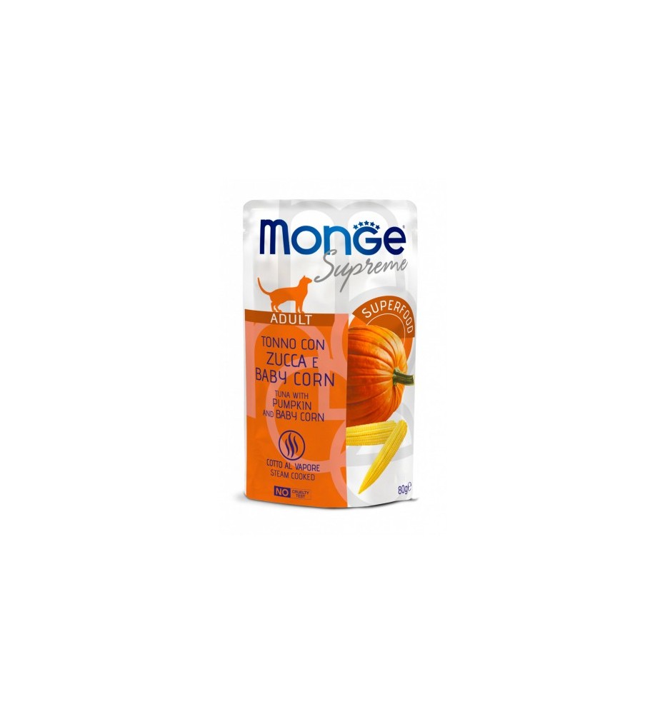 Monge Supreme Tonno con Zucca e Baby Corn – Adult