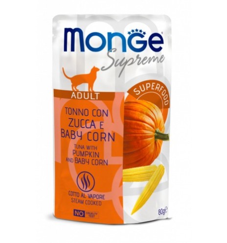 Monge Supreme Tonno con Zucca e Baby Corn – Adult