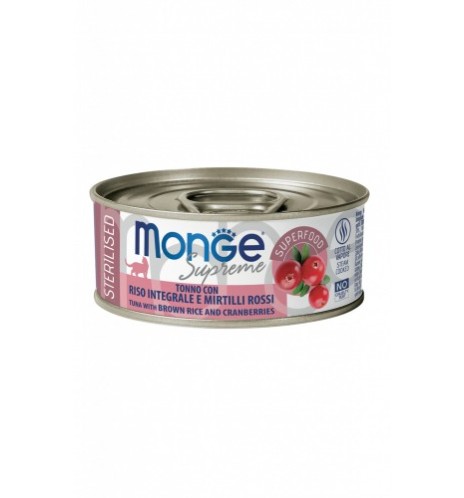 Monge Supreme Tonno con Riso Integrale e Mirtilli Rossi – Sterilised