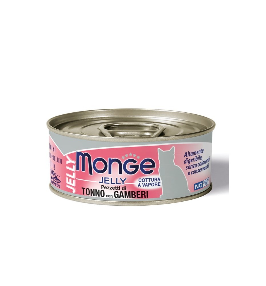Monge Jelly Pezzetti di Tonno con Gamberi – Adult