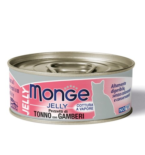 Monge Jelly Pezzetti di Tonno con Gamberi – Adult