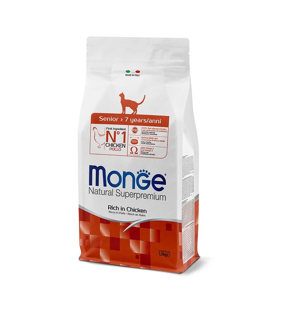 Monge Natural Superpremium Senior Ricco in Pollo