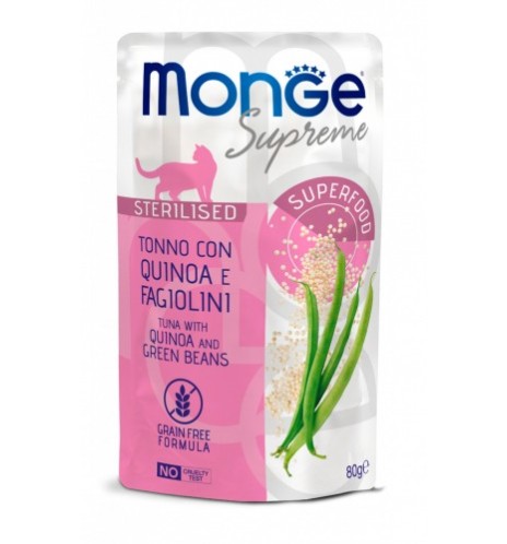 Monge Supreme Tonno con Quinoa e Fagiolini – Sterilised