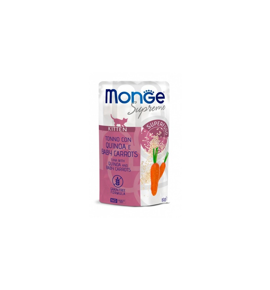 Monge Supreme Tonno con Quinoa e Baby Carrots – Kitten
