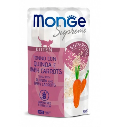 Monge Supreme Tonno con Quinoa e Baby Carrots – Kitten