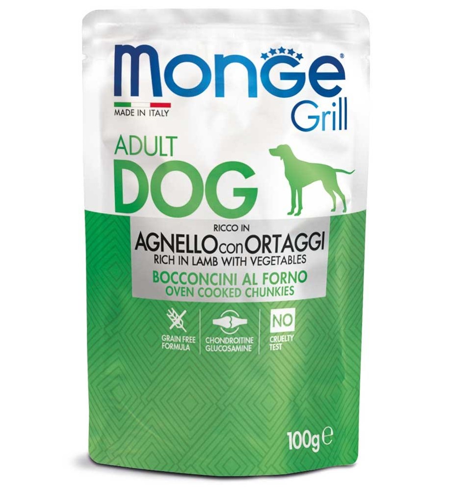 Monge Grill Bocconcini – Ricco in Agnello con Ortaggi – Adult