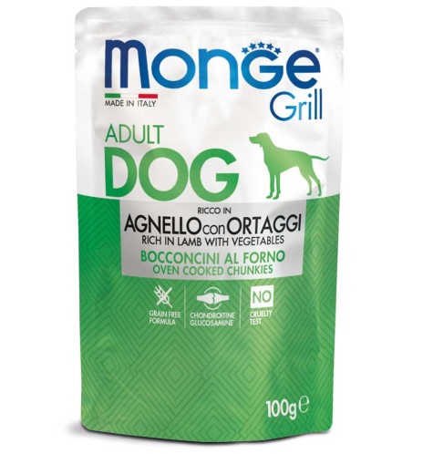 Monge Grill Bocconcini – Ricco in Agnello con Ortaggi – Adult