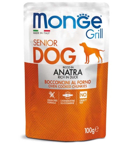 Monge Grill Bocconcini – Ricco in Anatra – Senior