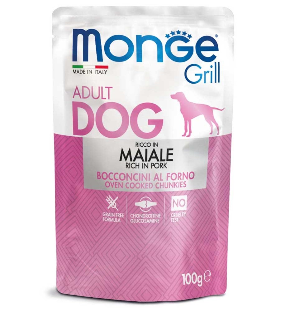 Monge Grill Bocconcini – Ricco in Maiale – Adult