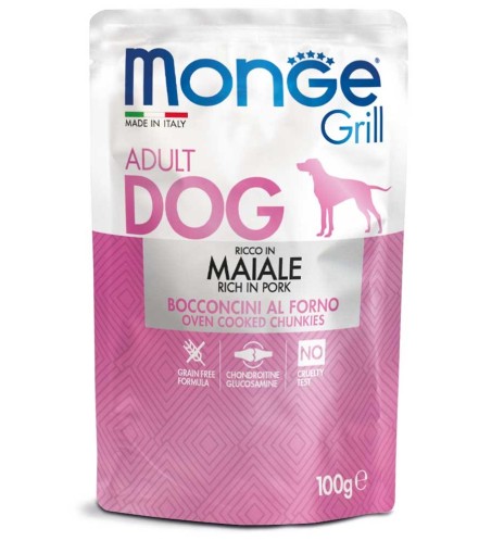 Monge Grill Bocconcini – Ricco in Maiale – Adult