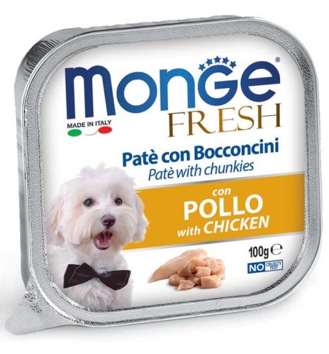 Monge Fresh Paté e Bocconcini con Pollo