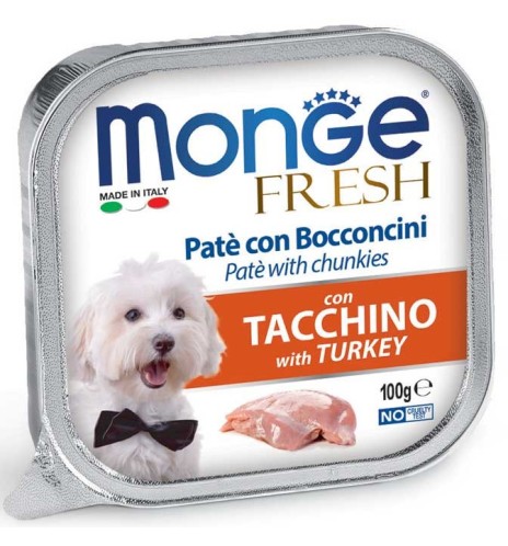 Monge Fresh Paté e Bocconcini con Tacchino