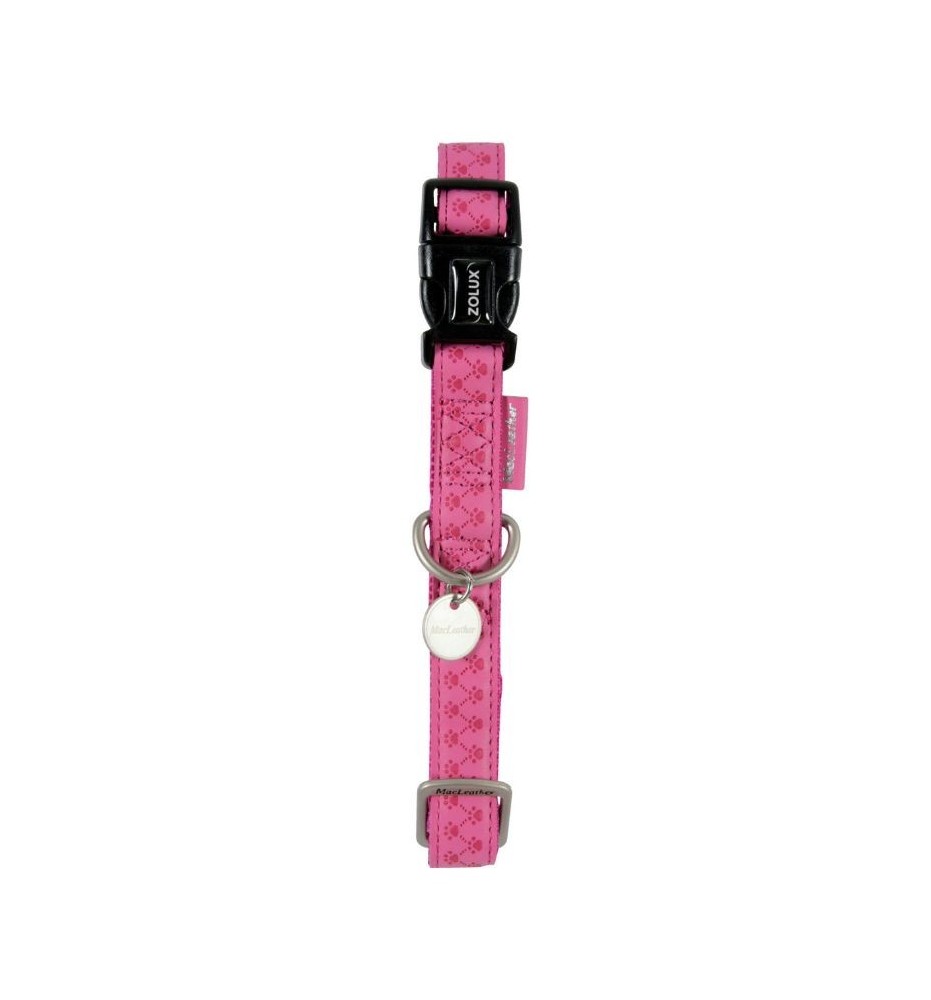 Collare per cani regolabile Zolux Mac Leather Fucsia