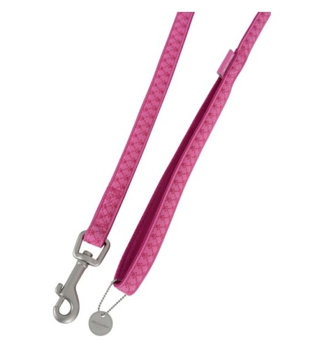 Guinzaglio per cani Zolux Mac leather fucsia