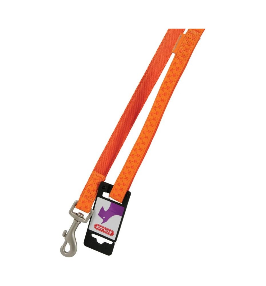 Guinzaglio per cani Zolux Mac leather arancione