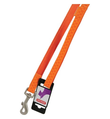 Guinzaglio per cani Zolux Mac leather arancione