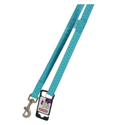 Guinzaglio per cani Zolux Mac leather blu turchese