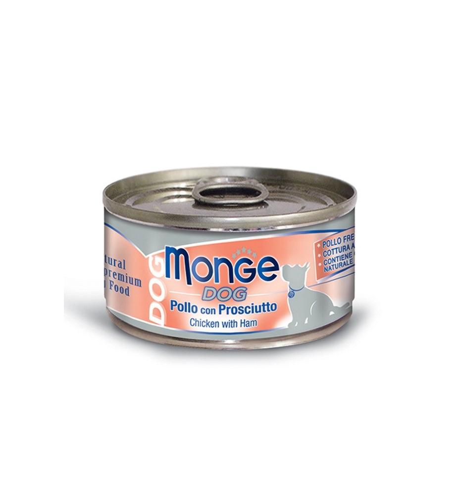 Monge Dog Adult Pezzetti di Pollo con Prosciutto
