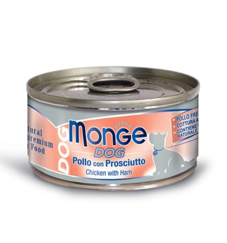 Monge Dog Adult Pezzetti di Pollo con Prosciutto