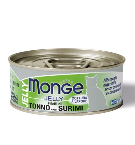 Monge Jelly Filetti di Tonno con Surimi – Adult