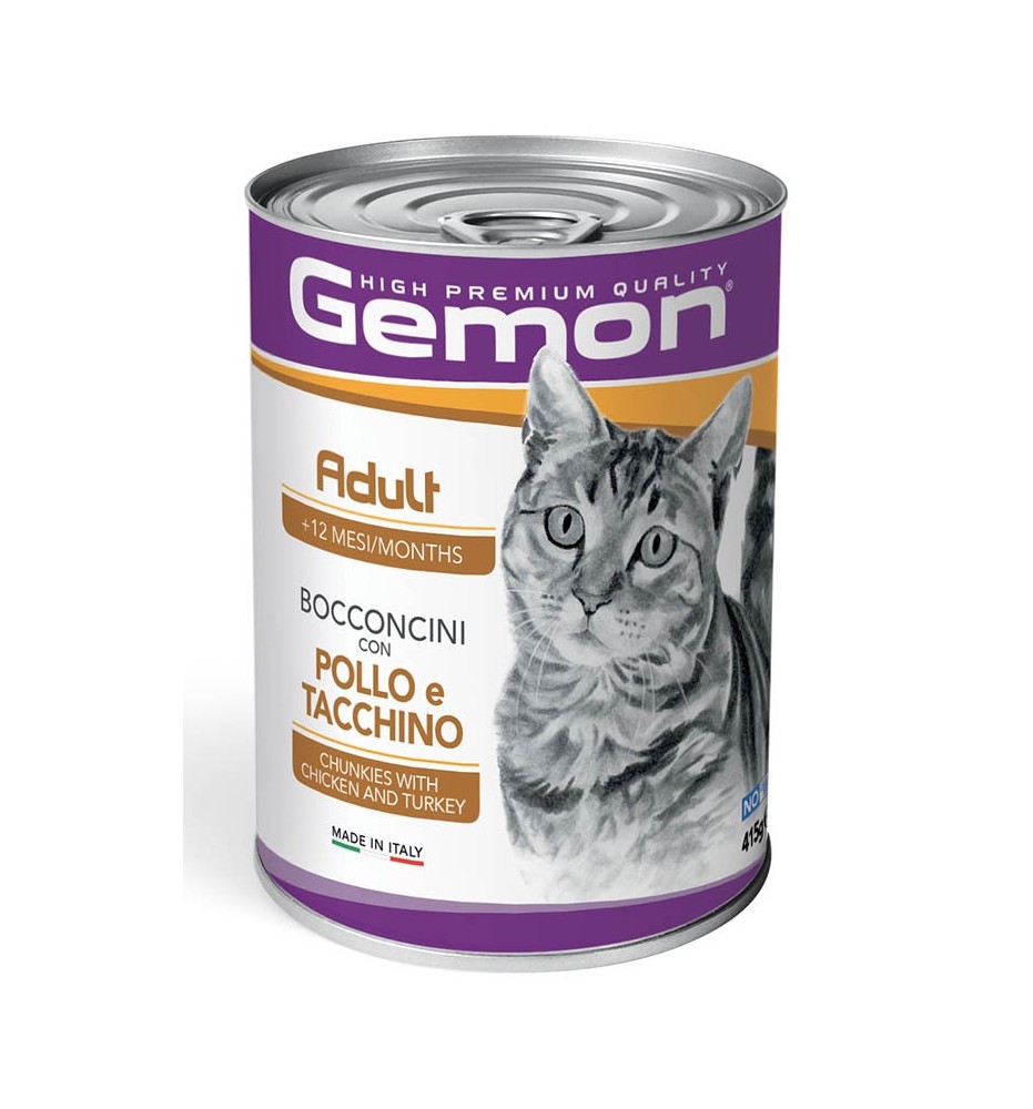 Gemon Adult Bocconcini con Pollo e Tacchino