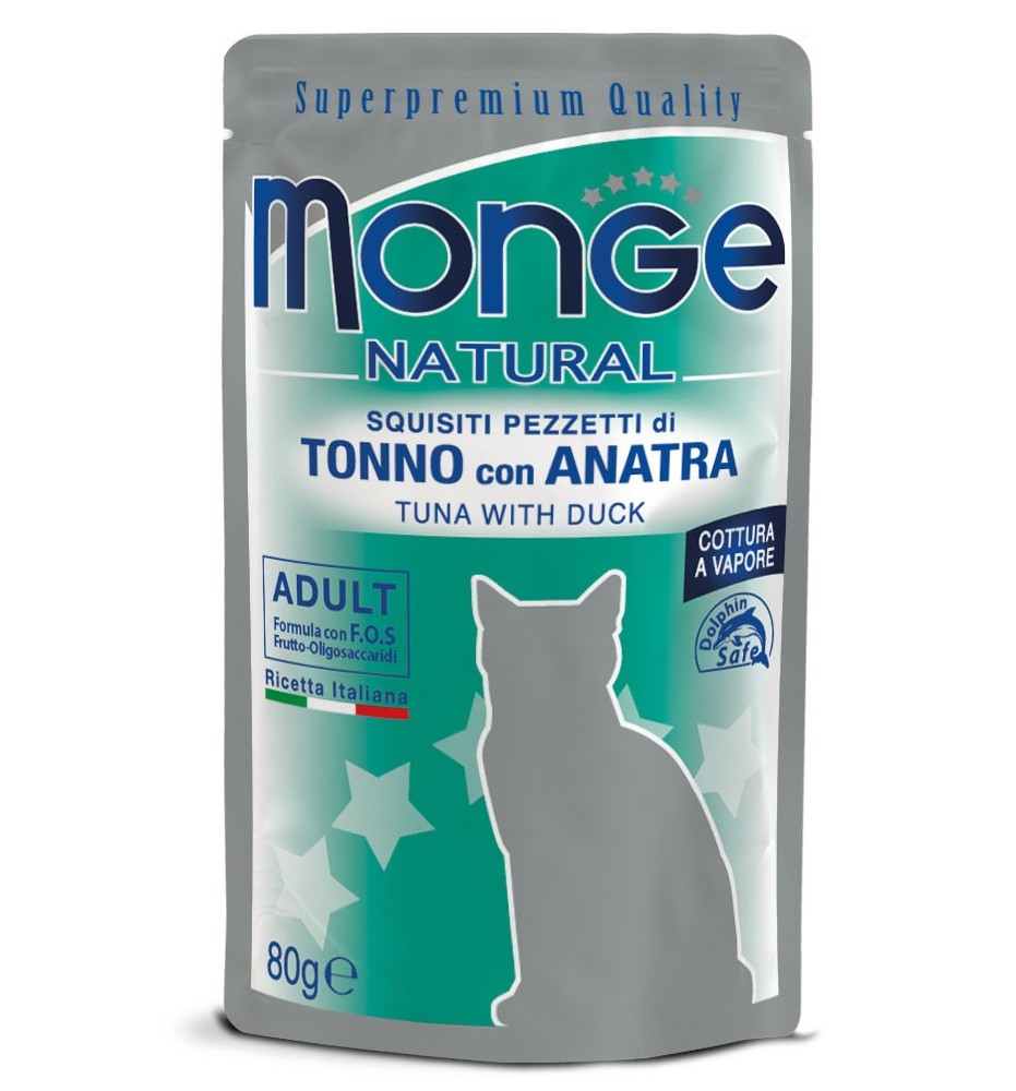 Monge Natural Pezzetti di Tonno con Anatra – Adult