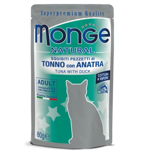 Monge Natural Pezzetti di Tonno con Anatra – Adult