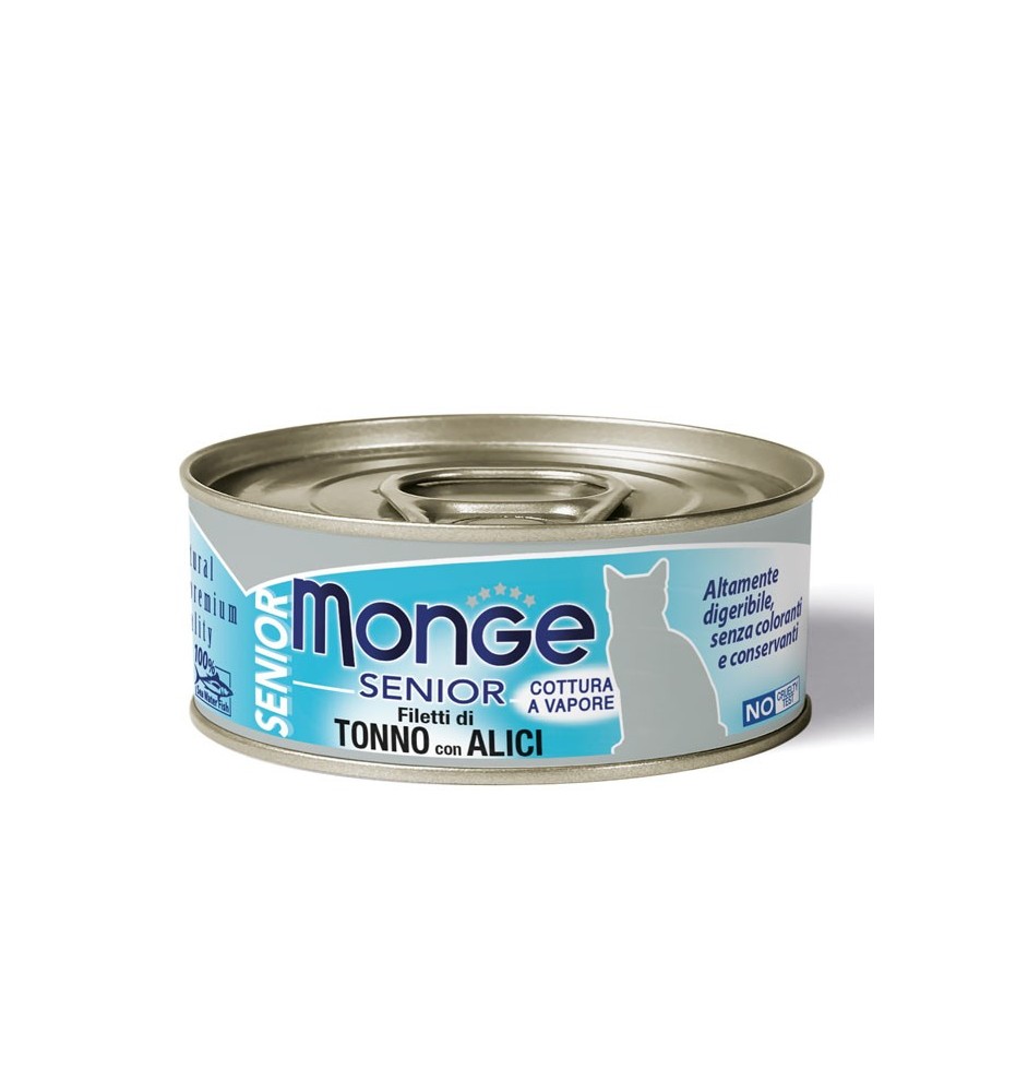 Monge Jelly Filetti di Tonno con Alici – Senior