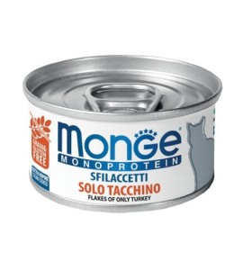 Monge Monoprotein Sfilaccetti solo Tacchino