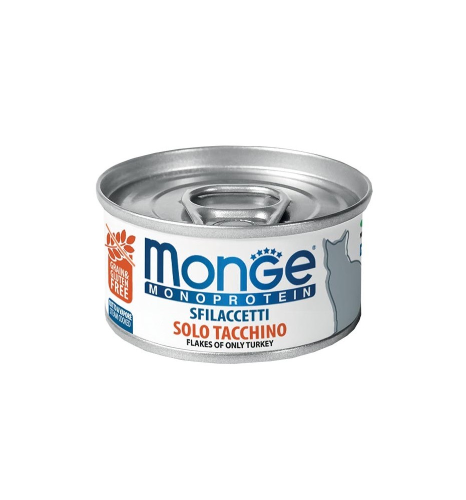 Monge Monoprotein Sfilaccetti solo Tacchino