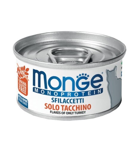 Monge Monoprotein Sfilaccetti solo Tacchino