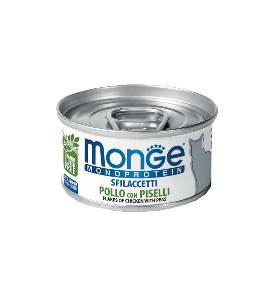 Monge Monoprotein Sfilaccetti Pollo con Piselli