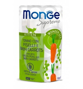 Monge Supreme Tonno con Piselli e Baby Carrots – Kitten