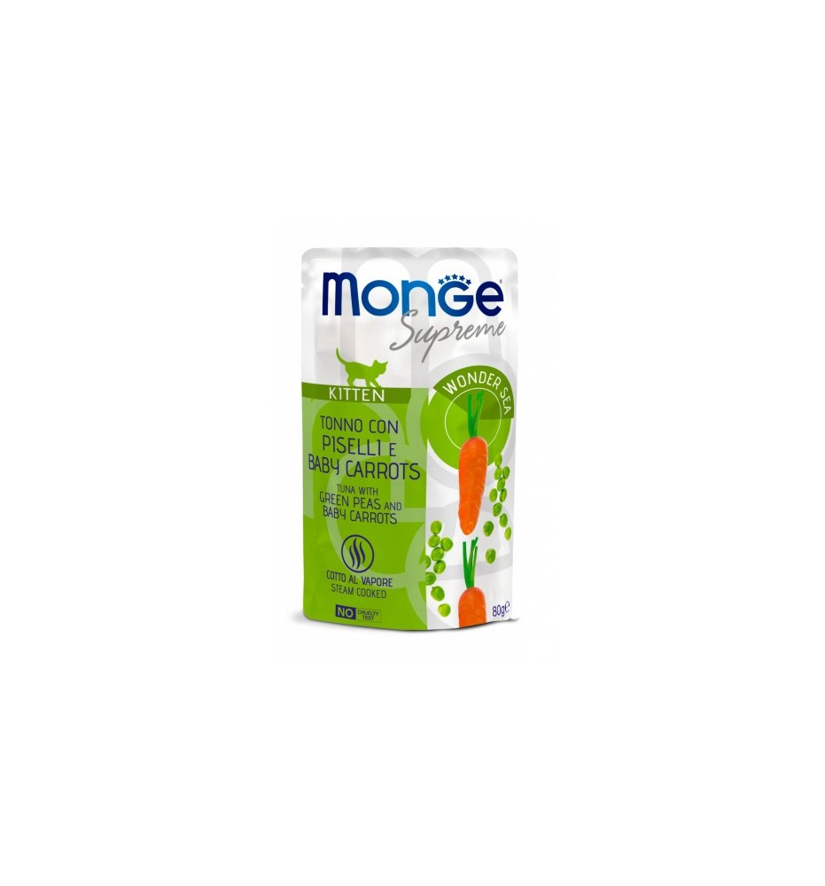 Monge Supreme Tonno con Piselli e Baby Carrots – Kitten