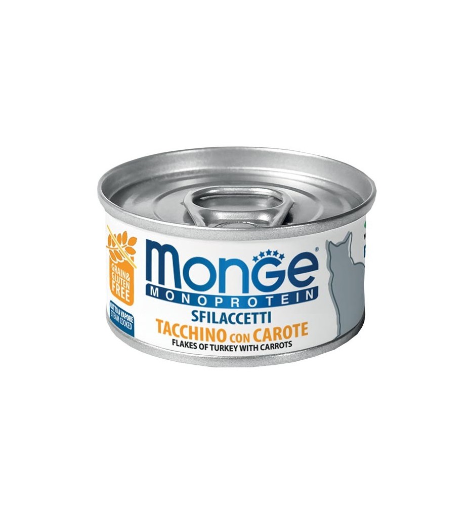 Monge Monoprotein Sfilaccetti Tacchino con Carote