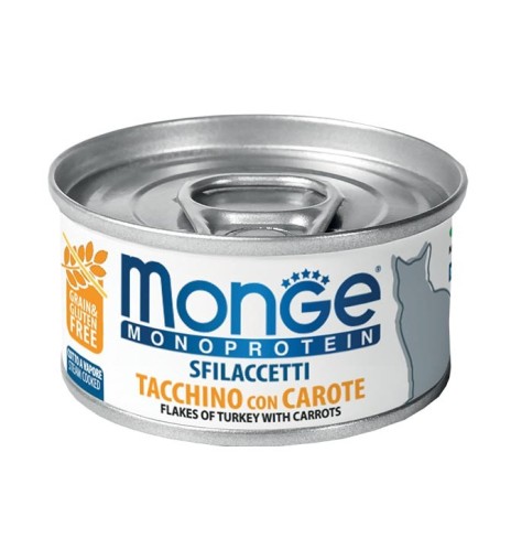 Monge Monoprotein Sfilaccetti Tacchino con Carote