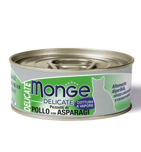 Monge Delicate Pezzetti di Pollo con Asparagi – Adult