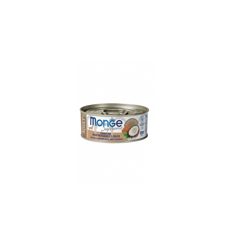 Monge Supreme Tonno con Riso Integrale e Cocco – Adult