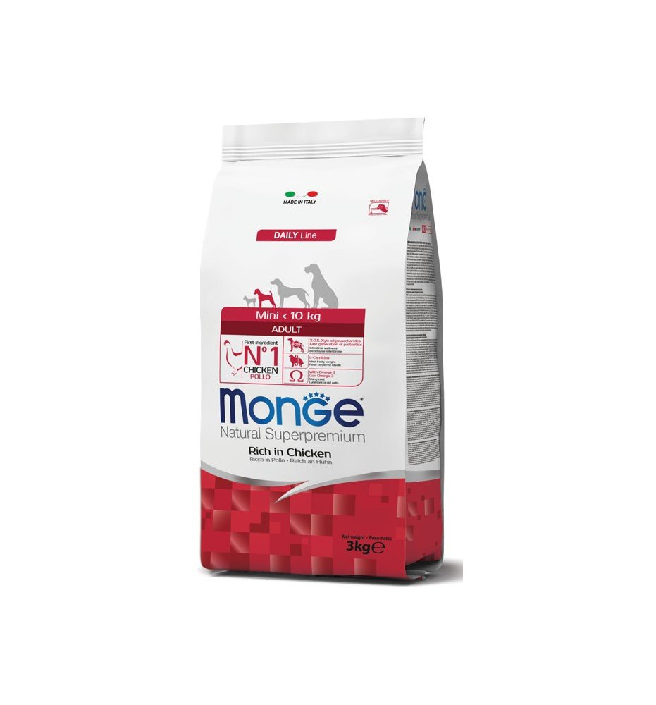 Monge Natural Superpremium Mini Adult Ricco in Pollo