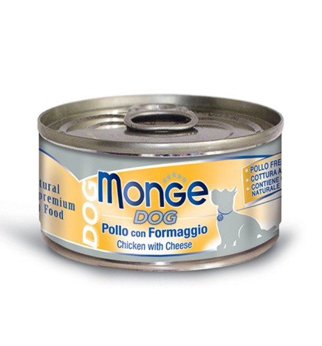 Monge Dog Adult Pezzetti di Pollo con Formaggio