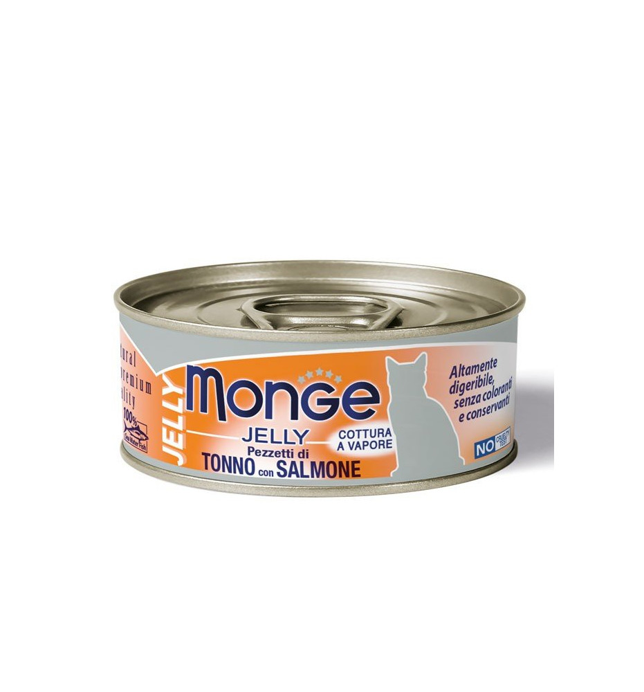 Monge Jelly Pezzetti di Tonno con Salmone – Adult